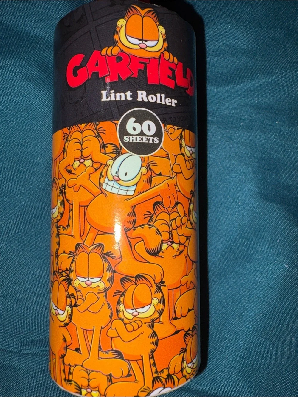 Red Lint Roller with Yellow Magnetic Bag Clips - Brand